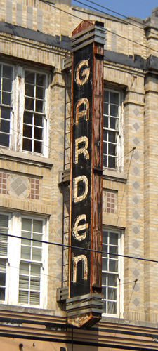 Garden Theater sign